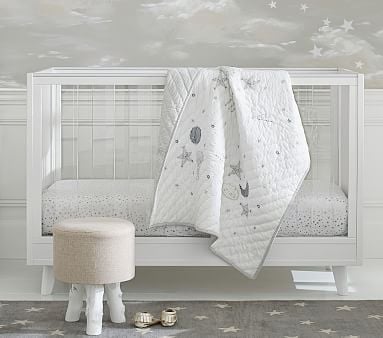 Sloan Acrylic Convertible Crib, Simply White, UPS - Image 2