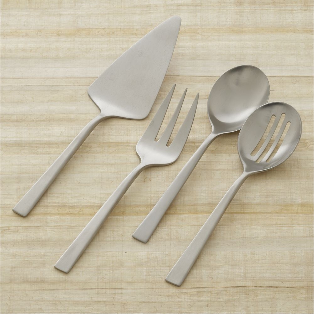 Clark Satin 4-Piece Serving Set - Image 0