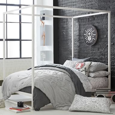Park Canopy Bed, Queen, Black - Image 2
