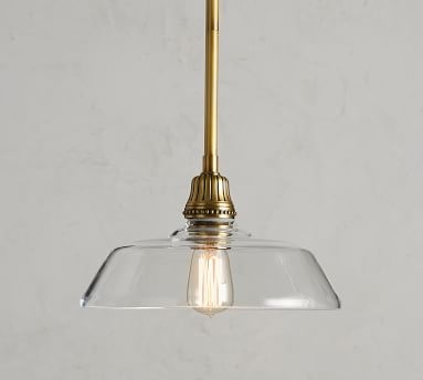 Farmhouse Glass Hood with Bronze Pole - Image 3
