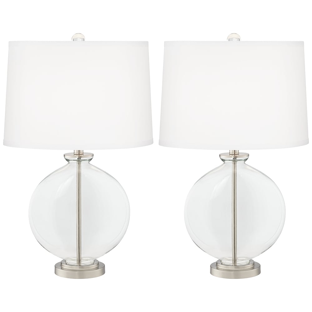 Clear Glass Carrie Table Lamp Set of 2 - Style # 53D78 - Image 0