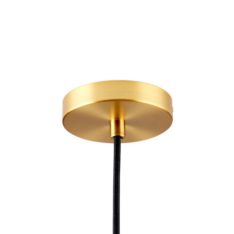 Maddox Black Bell Large Pendant Light with Brass Socket - Image 2