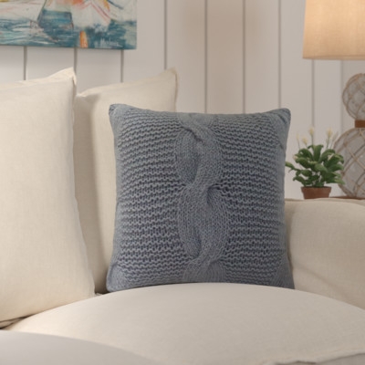 Hutchins Cable Knit Throw Pillow - Image 0