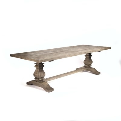 Avery 110.25'' Pine Solid Wood Dining Table - Image 0