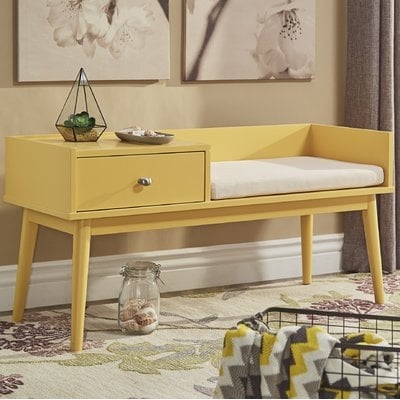 Branson Wood Storage Bench - Image 0