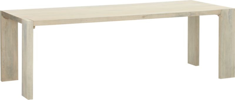 Blox White Wash Dining Table 35"x91" - Image 3