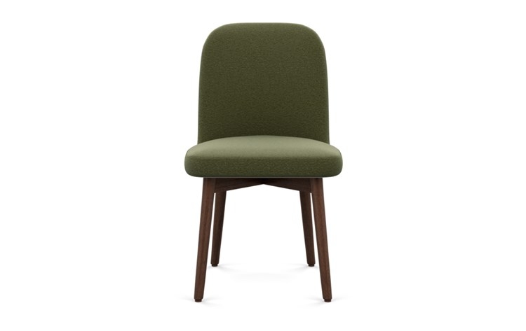 Dylan Dining Chair with Evergreen Fabric and Oiled Walnut legs - Image 0