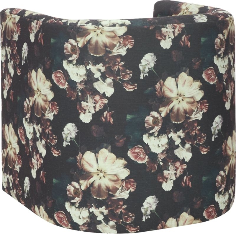 Covet Daphne Floral Curved Chair - Image 4