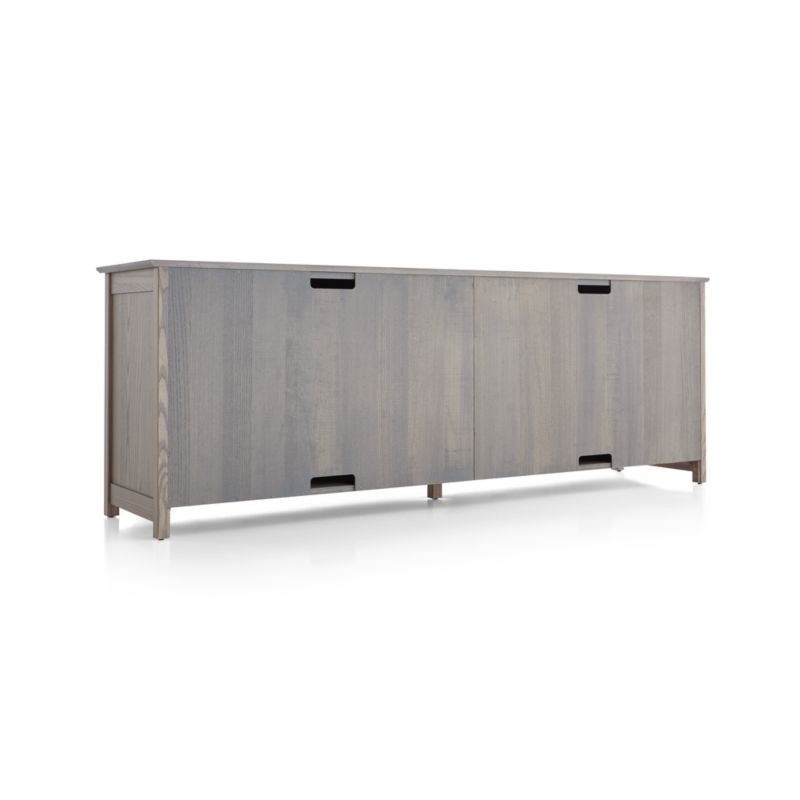 Ainsworth Dove 85" Media Console with Glass/Wood Doors - Image 4