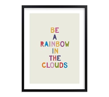 Minted(R) Rainbow in a Cloud Wall Art By Hanna Mac; 18x24, Black - Image 0
