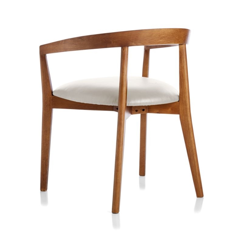 Cullen Shiitake Sand Round Back Dining Chair - Image 5