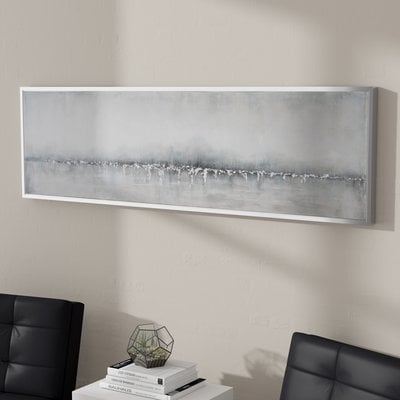 'Tides Edge Abstract' - Picture Frame Print on Canvas - Image 0