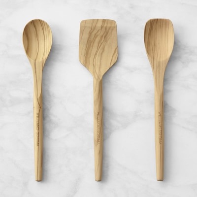 Williams Sonoma Mini Wood Spoon Set, Olivewood - Image 0