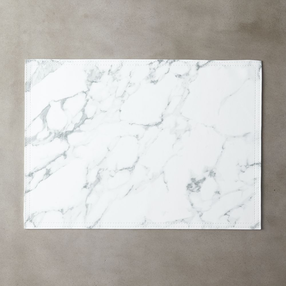 Marble Faux Leather Placemat - Image 0