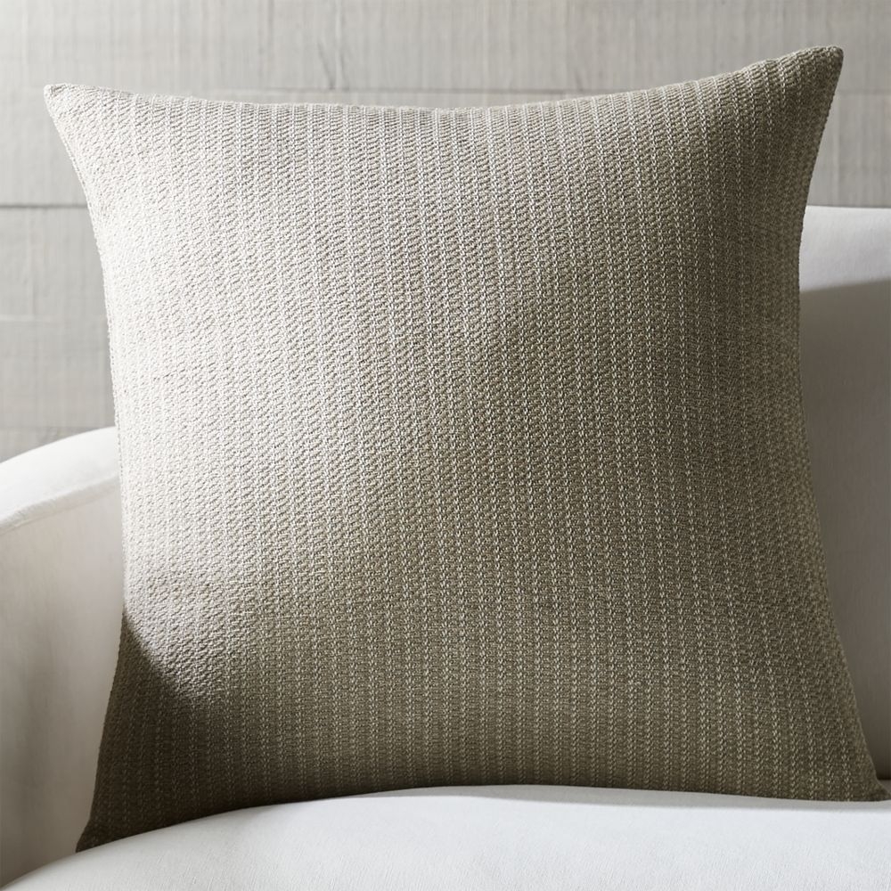 Liano 23" Almond Monochrome Pillow with Down-Alternative Insert - Image 0