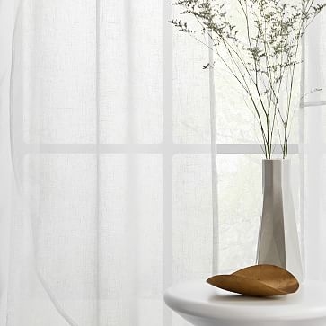 Modern Circle Contrast Curtain, Set of 2, Stone White,/Frost Gray, 48"x108" - Image 3