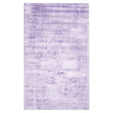Solid Viscose Rug, 5'x8', Lavender Hush - Image 3