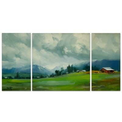 A Premium Wallowa Valley Storm Graphic Art Print Multi-Piece Image on Wrapped Canvas - Image 0