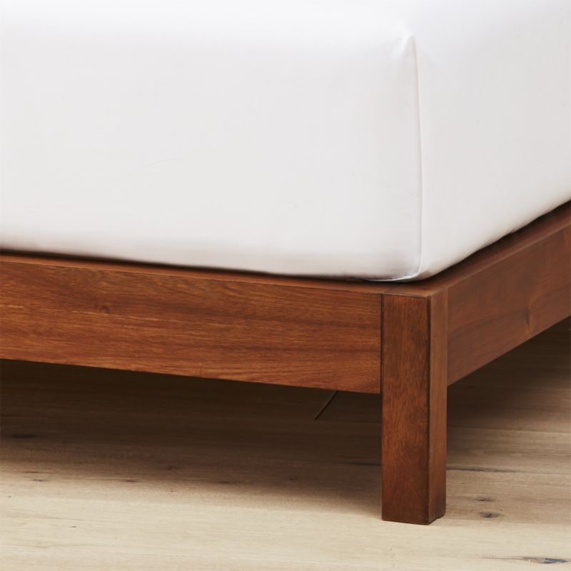 Simple Wood Bed Base Queen - Image 1