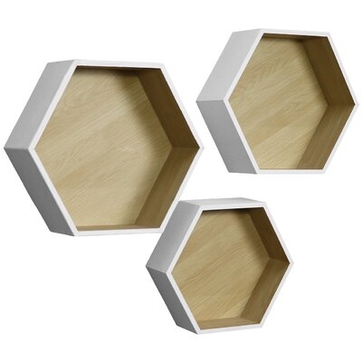 Copenhaver Hexagon 3 Piece Wall Shelf Set - Image 0