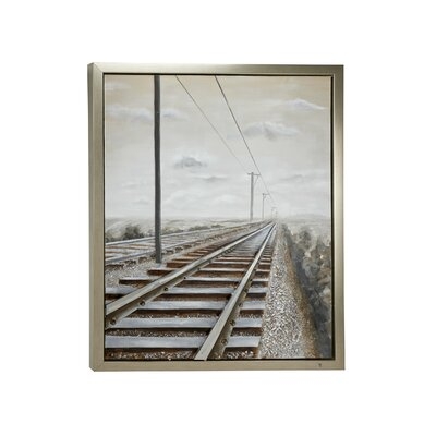 Industrial 3D Railroad Metal Wall Décor - Image 0