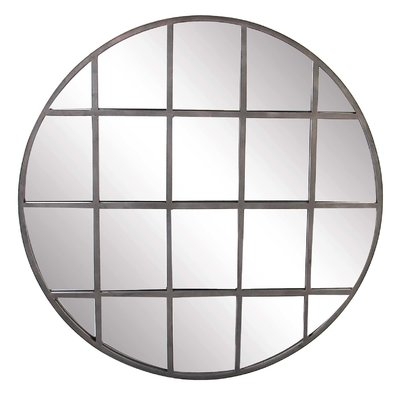 48" Modern Round Paneled Wall Decor - Image 0