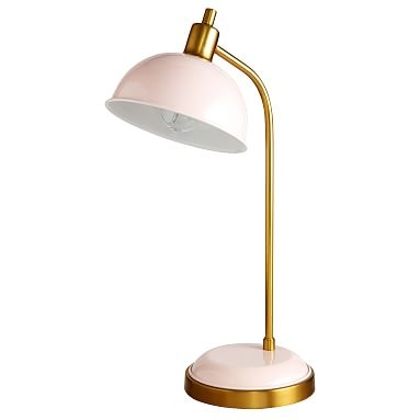 Kennedy Task Lamp with USB, CFL, Blush - Image 0