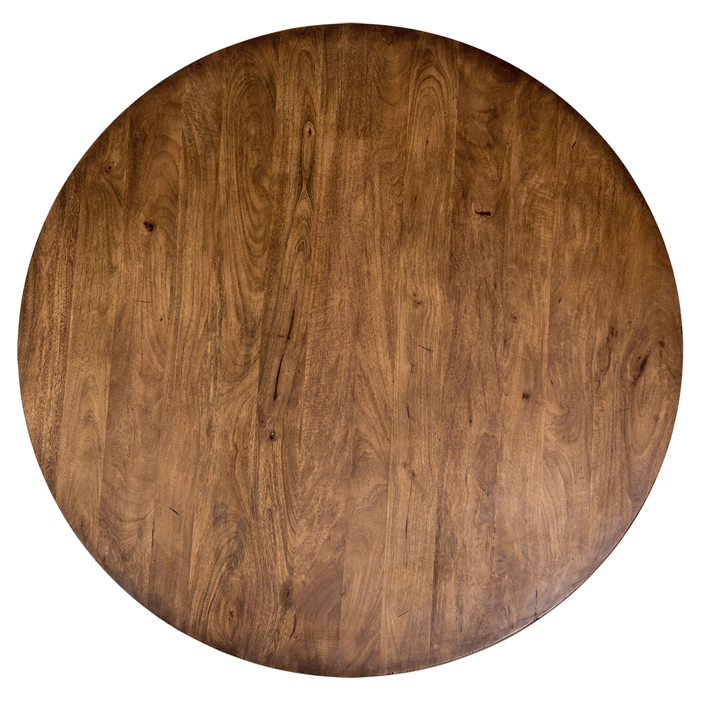 Camille Modern Classic Round Reclaimed Mango Wood Dining Table - 60D - Image 6
