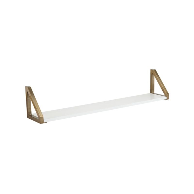 White and Gold Wall Shelf - Image 3