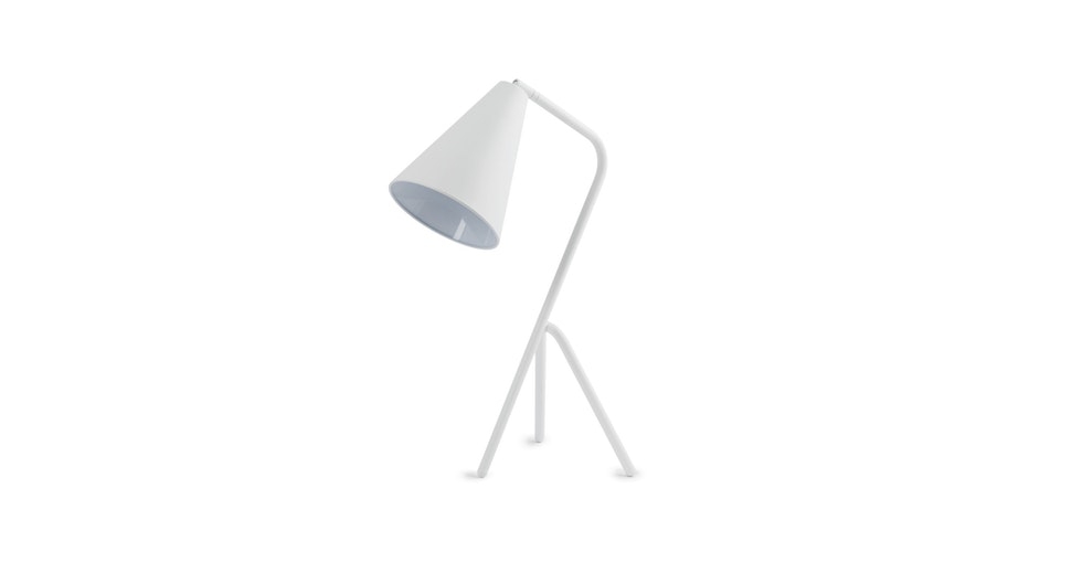 Gira Matte White Table Lamp - Image 0