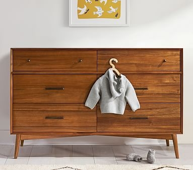 west elm x pbk Mid-Century Extra Wide Dresser, White, In-Home Delivery - Image 2