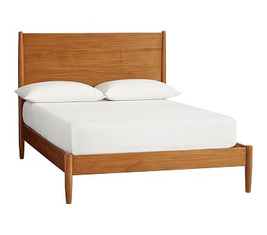 west elm x pbk Mid-Century Bed, Acorn, Full, Flat Rate - Image 0
