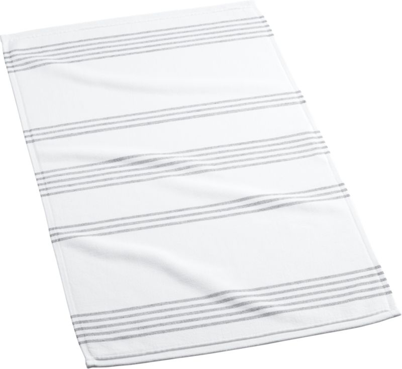 Raya Black and White Striped Hand Towel - Image 8