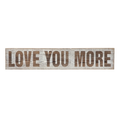 'Love You More'  Wood Wall Décor - Image 0