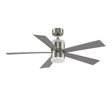 Torch Ceiling Fan, Brushed Nickel - Image 0