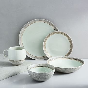 Shiny Ash Celadon Dinner Plate, Set of 4 - Image 3