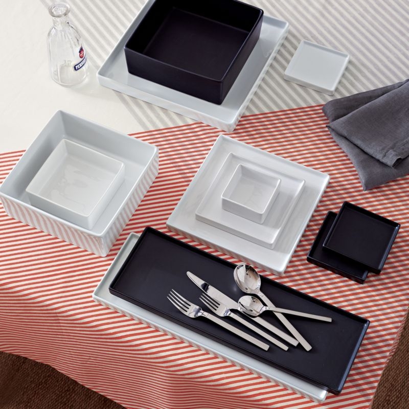 Bento Square White Serving Platter - Image 2