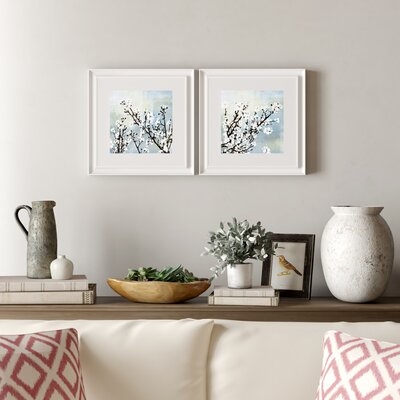 'Cherry Blossoms' 2 Piece Picture Frame Graphic Art Set - Image 0