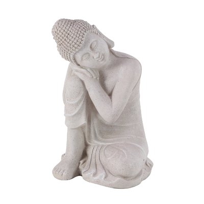 Rabat Contemporary Sitting Buddha Resin Figurine - Image 0