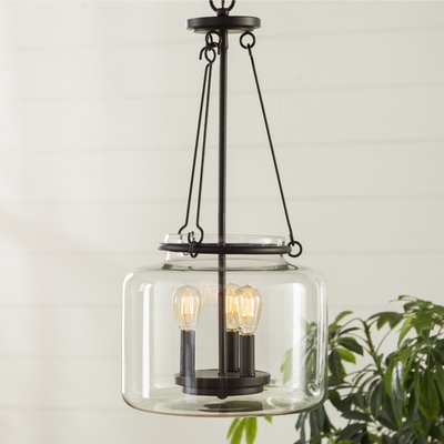 Jean-Baptiste 3 - Light Single Lantern Jar Pendant - Image 0