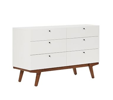 west elm x pbk Modern Extra Wide Dresser, White Lacquer, In-Home Delivery - Image 4