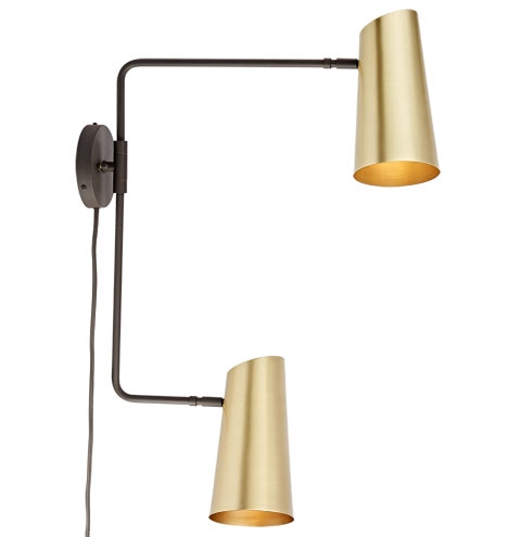 Cypress Double Swing Arm Sconce Plug-In - Image 3