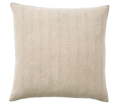 Stonewashed Cotton Pillow, 24", Neutral - Image 0