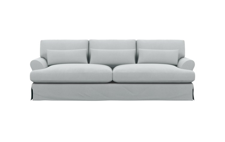 Maxwell Slipcovered Sofa with Ore Fabric and White Oak with Antique Cap legs - Image 0