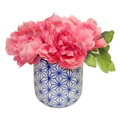 Peonies Centerpiece in Dolly Pot - Image 0