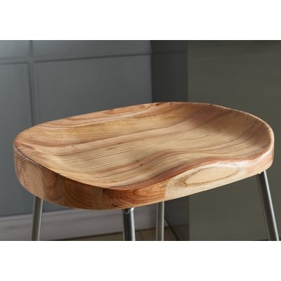 Brookshire Solid Wood/Metal Counter Stool - Set of 2 - Image 1