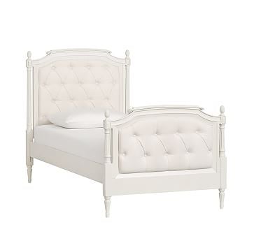 Blythe Tufted Bed, Twin, French White - Image 1