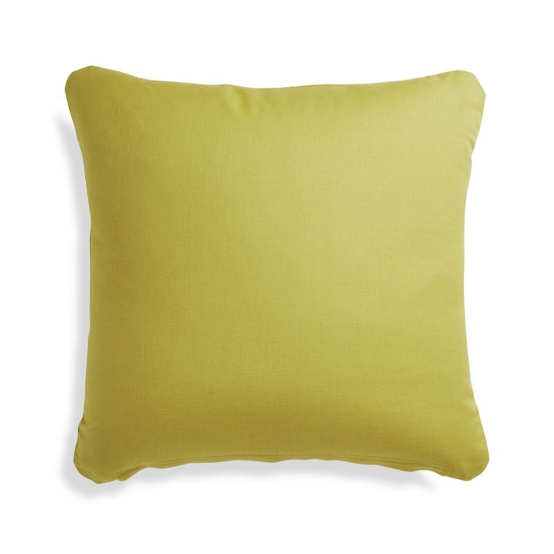 Theta Chartreuse Linen Pillow Cover 20" - Image 3