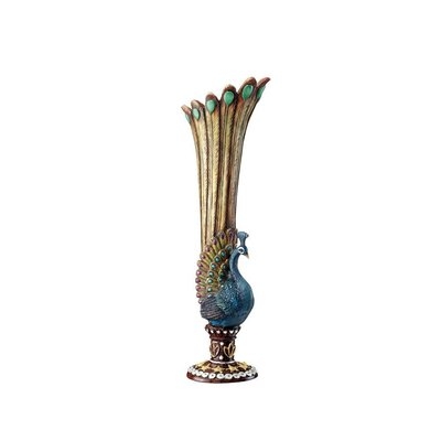 Peacock Bud Vase - Image 0