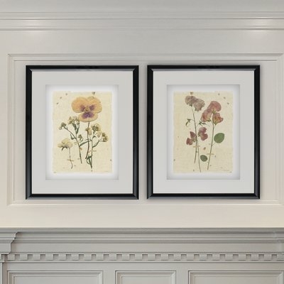 'Flower Arrangement VI' 2 Piece Picture Frame Graphic Art Set - Image 0